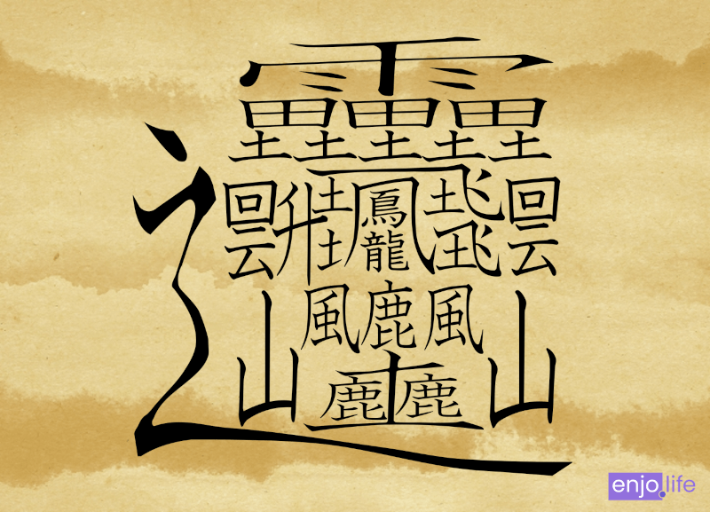 画数が最も多い漢字（古字） [huáng] 172画