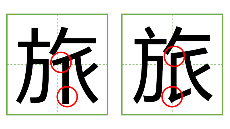 旅 - 日中の漢字の間違い探し 直感クイズ！/中日汉字的差异直觉能力测试！