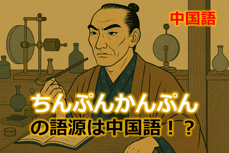 中国語: 「ちんぷんかんぷん」の語源は中国語！？