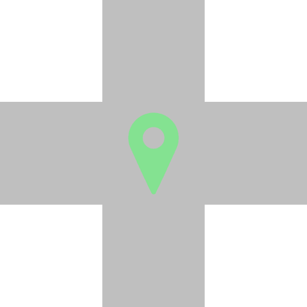 交差点で / at the intersection / 在路口 - 英語・中国語: 英語と中国語で道案内する表現